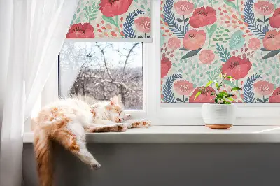 Rollo lichtundurchlässig Mohn