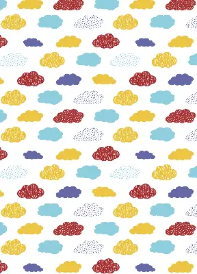 Verdunkelungsrollo Bunte Wolken