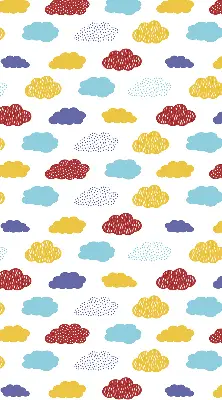Verdunkelungsrollo Bunte Wolken