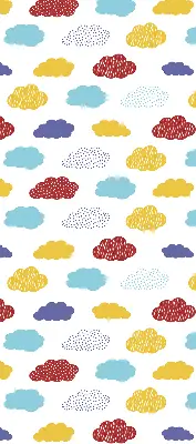 Verdunkelungsrollo Bunte Wolken