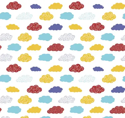 Verdunkelungsrollo Bunte Wolken