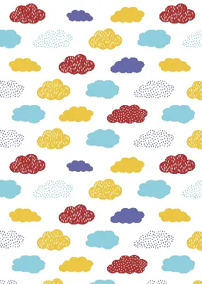 Verdunkelungsrollo Bunte Wolken