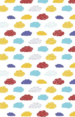 Verdunkelungsrollo Bunte Wolken
