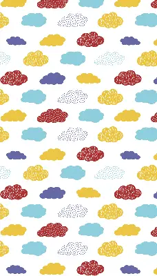 Verdunkelungsrollo Bunte Wolken