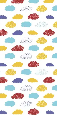 Verdunkelungsrollo Bunte Wolken