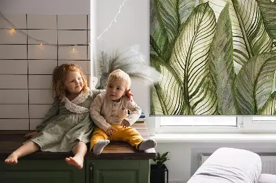 Fenster rollo Blätter