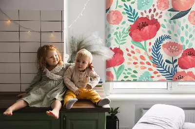 Rollo lichtundurchlässig Mohn