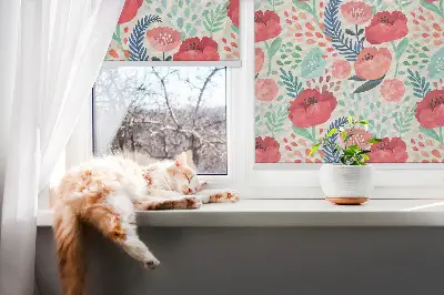 Rollo lichtundurchlässig Mohn