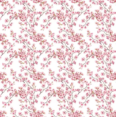 Verdunkelungsrollo Rosa Blütenblätter von Knospen am Baum