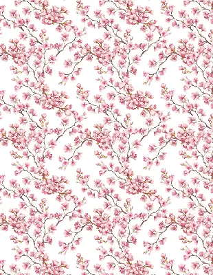 Verdunkelungsrollo Rosa Blütenblätter von Knospen am Baum