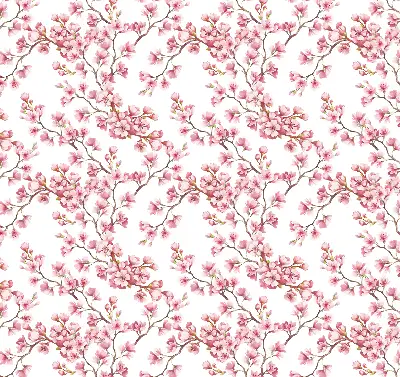 Verdunkelungsrollo Rosa Blütenblätter von Knospen am Baum