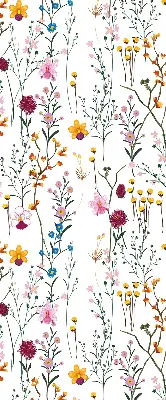 Fenster rollo Bunte Blumen