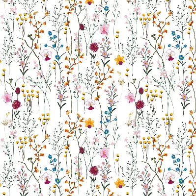 Fenster rollo Bunte Blumen