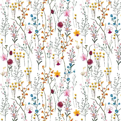 Fenster rollo Bunte Blumen