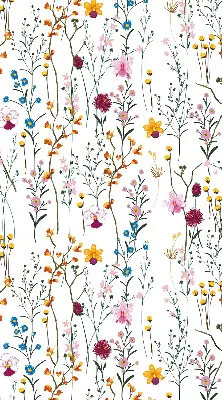 Fenster rollo Bunte Blumen