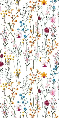 Fenster rollo Bunte Blumen