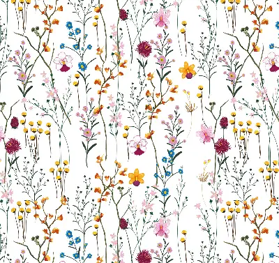 Fenster rollo Bunte Blumen