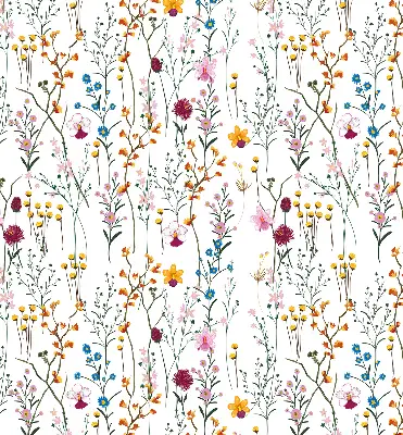 Fenster rollo Bunte Blumen