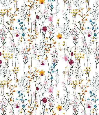 Fenster rollo Bunte Blumen