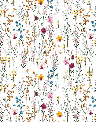 Fenster rollo Bunte Blumen