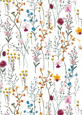 Fenster rollo Bunte Blumen