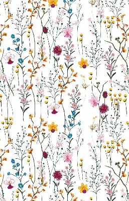 Fenster rollo Bunte Blumen