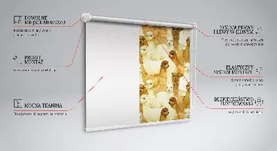 Fenster rollo Eine Alpakaherde