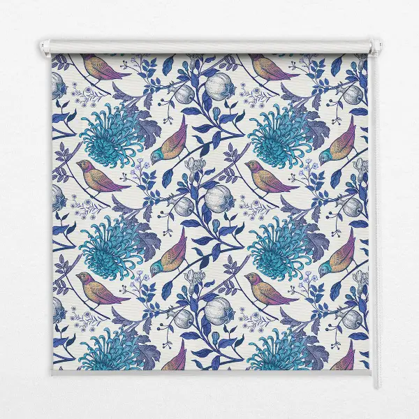 Fenster rollo Blaue Baumblüten