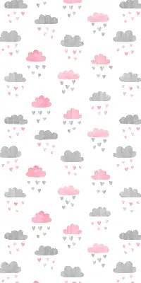 Fenster rollo Rosa und graue Wolken