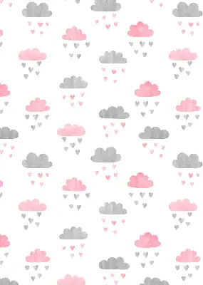 Fenster rollo Rosa und graue Wolken
