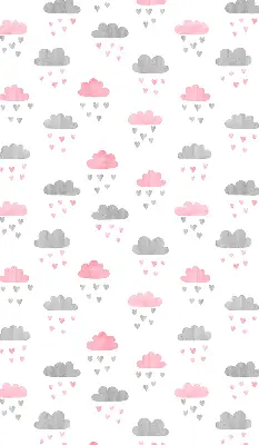 Fenster rollo Rosa und graue Wolken