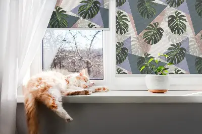 Fenster rollo Die Blätter der Pflanze
