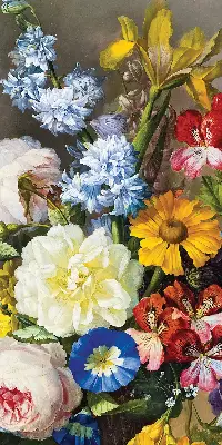 Verdunkelungsrollo Ein Blumenstrauß