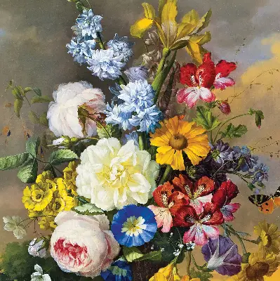 Verdunkelungsrollo Ein Blumenstrauß