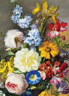 Verdunkelungsrollo Ein Blumenstrauß