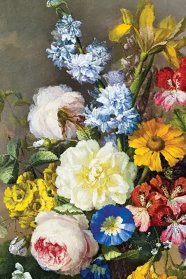Verdunkelungsrollo Ein Blumenstrauß