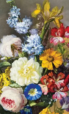 Verdunkelungsrollo Ein Blumenstrauß