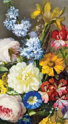 Verdunkelungsrollo Ein Blumenstrauß