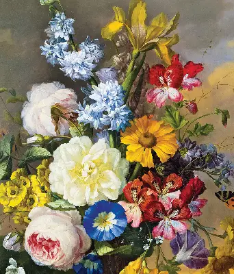 Verdunkelungsrollo Ein Blumenstrauß