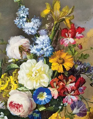 Verdunkelungsrollo Ein Blumenstrauß