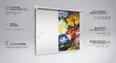 Verdunkelungsrollo Ein Blumenstrauß