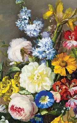 Verdunkelungsrollo Ein Blumenstrauß
