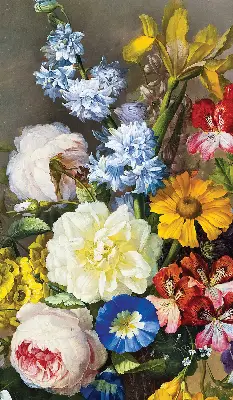 Verdunkelungsrollo Ein Blumenstrauß
