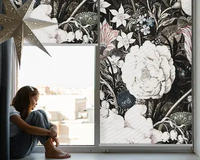 Fenster rollo Ein Blumenstrauß