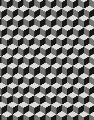 Fenster rollo 3D-Würfel