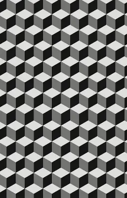 Fenster rollo 3D-Würfel
