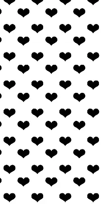 Verdunkelungsrollo Schwarze Herzen