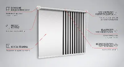 Fenster rollo Schwarz-weiße Streifen
