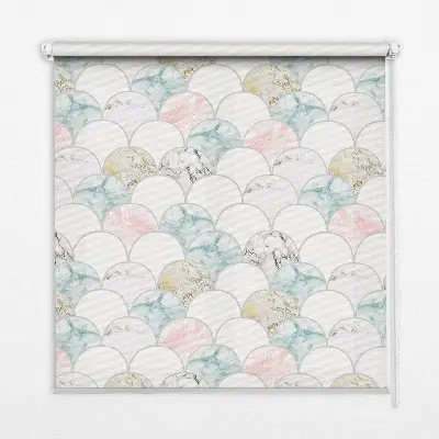 Fenster rollo Bunte Schuppen