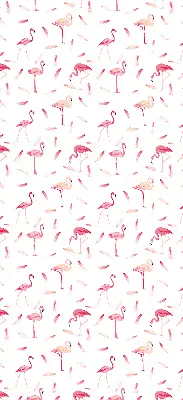 Verdunkelungsrollo Flamingos und ihre Federn